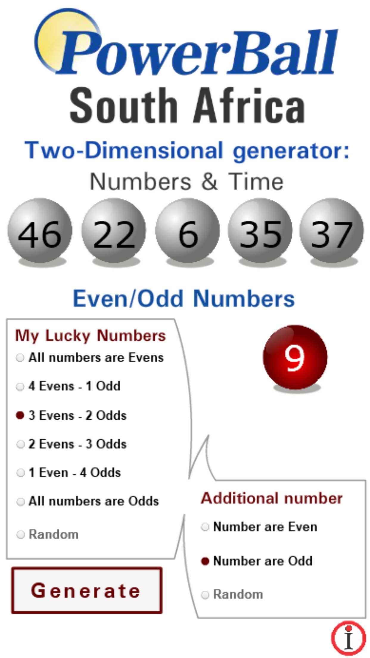 South Africa (SA) Powerball winning numbers - Lotto Generator & Results1242 x 2208